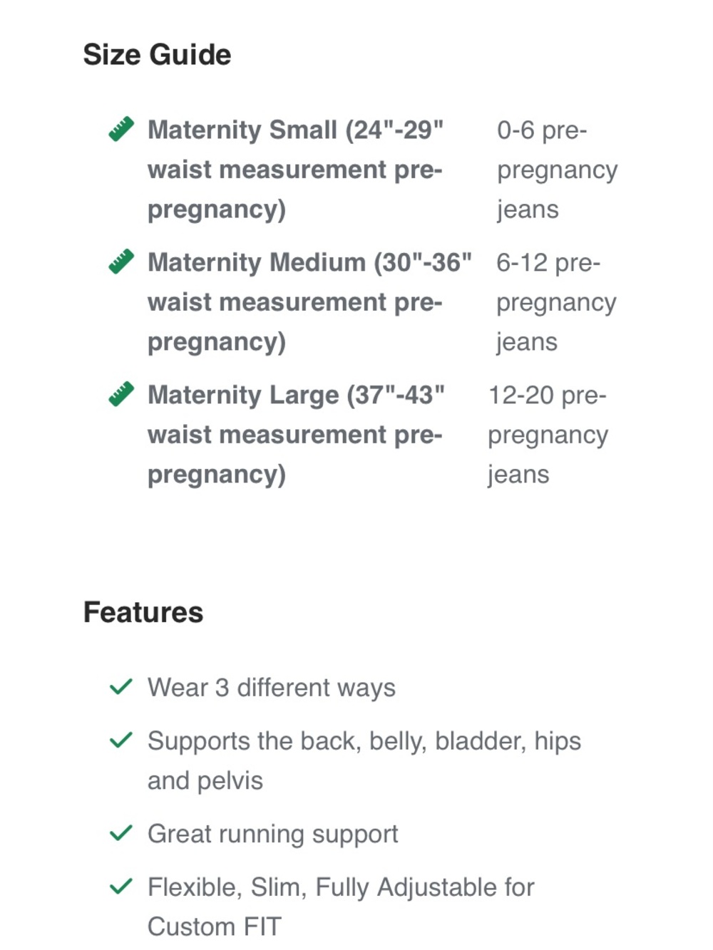 Maternity Belly Band—Fit Splint - Picture 2 of 2